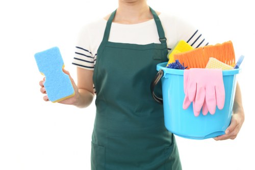 Cleaning a commercial oven in a local Camberwell business kitchen